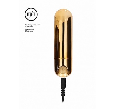 10 Speed Rechargeable Bullet - Gold